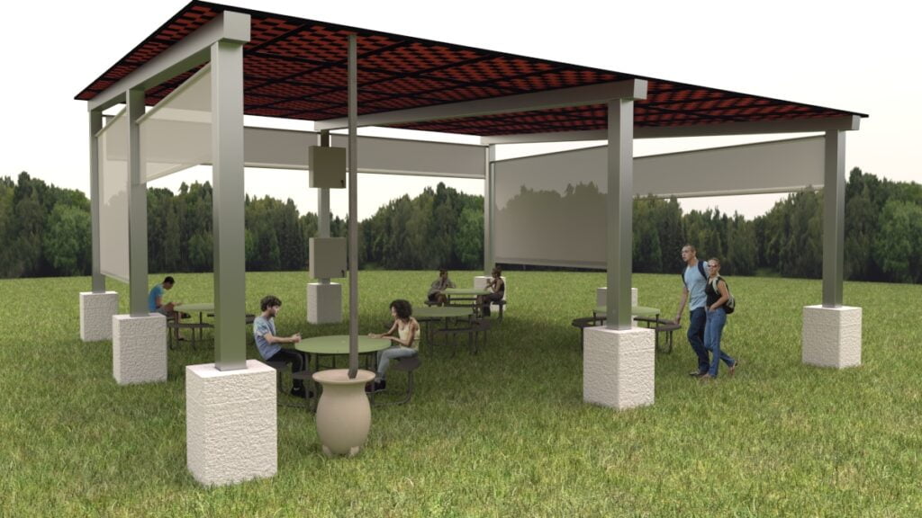 Solar Roof Outdoor Classroom Solution California